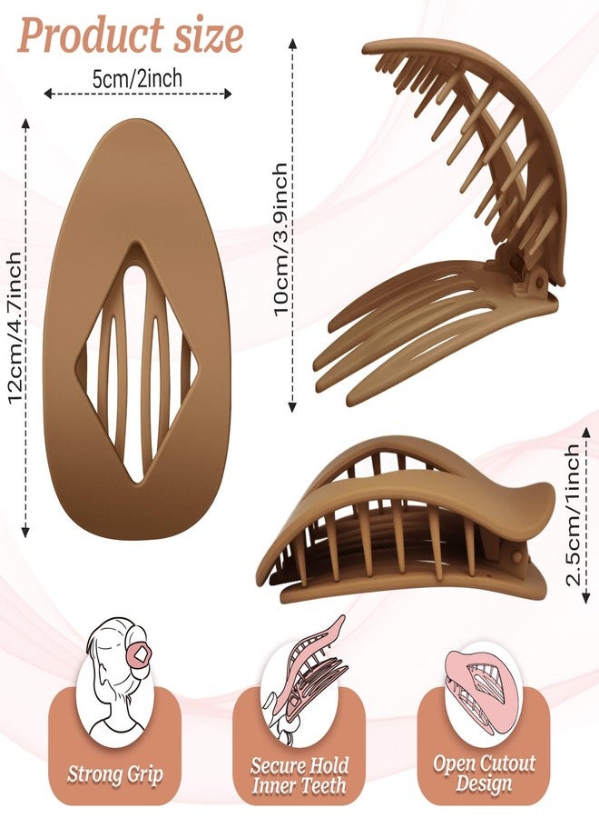 Holifada French Hair Clips,Flat Hair Clips for Women,No-Slip Claw clips for Thick & Thin Hair,Strong Hold Styling Barrettes Accessories (Style 2) - Image 3